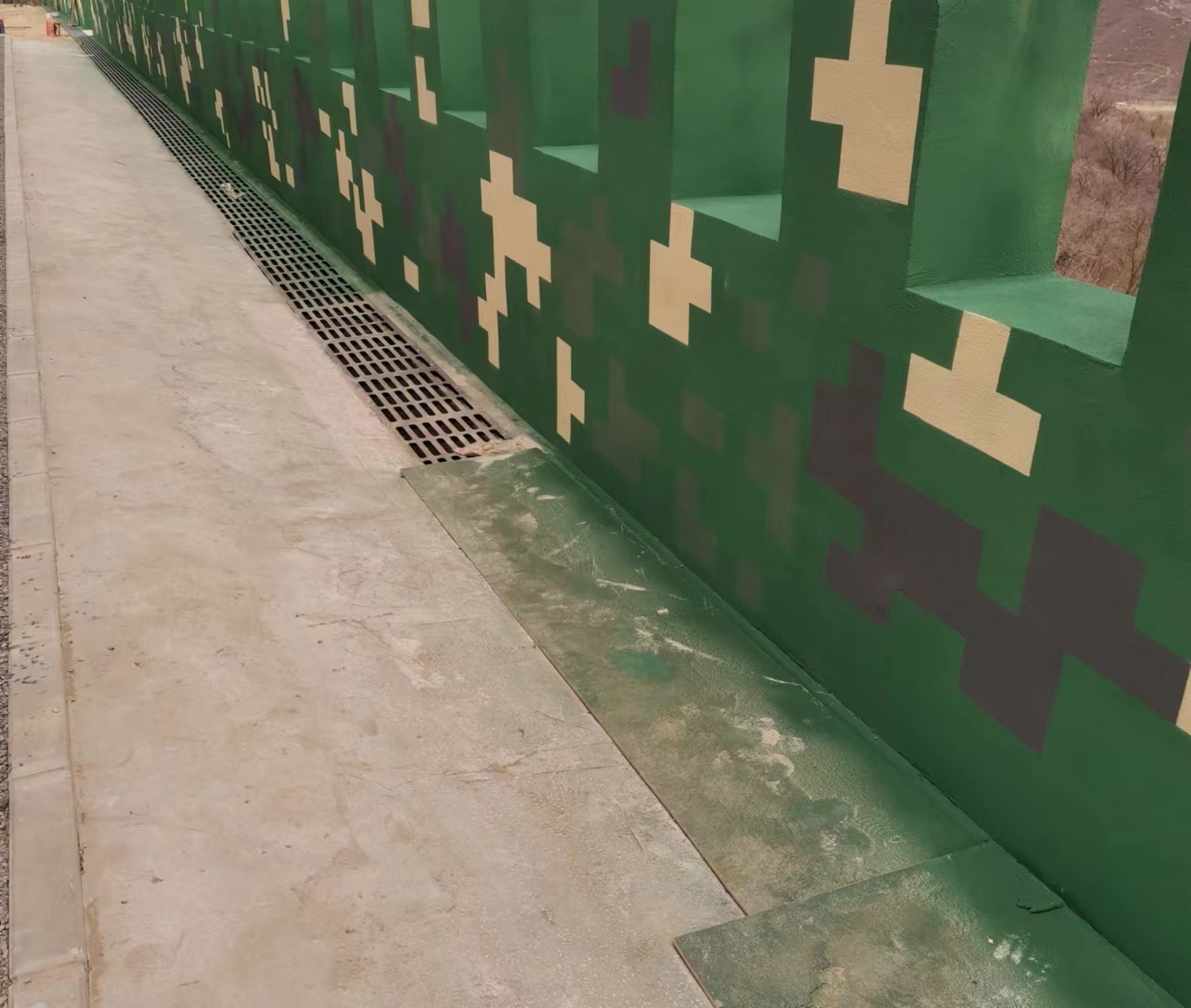 酒泉围墙迷彩喷涂,数迷彩漆